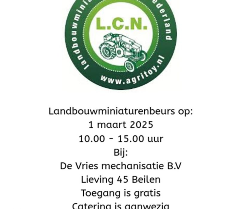 Landbouwminiaturenbeurs de Vries - Beilen